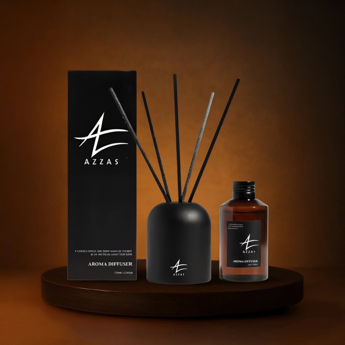Azzas Premium Reed Diffuser - Black Edition - Azzas Store